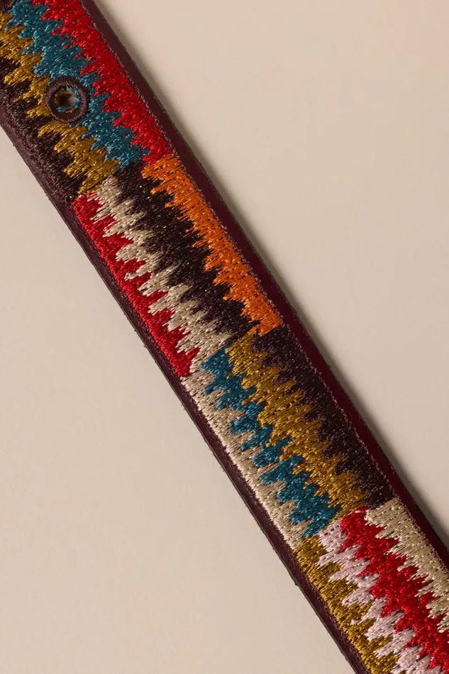 Lucky Brand Belts Women Woven Multicolor Belt Color