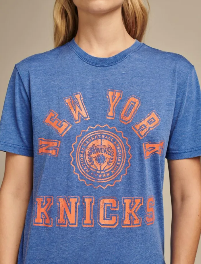 Lucky Brand Graphic Tees Women Knicks Graphic Tee Royal