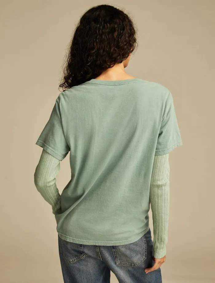 Lucky Brand Graphic Tees Women Trust The Journey Boyfriend Tee Trellis
