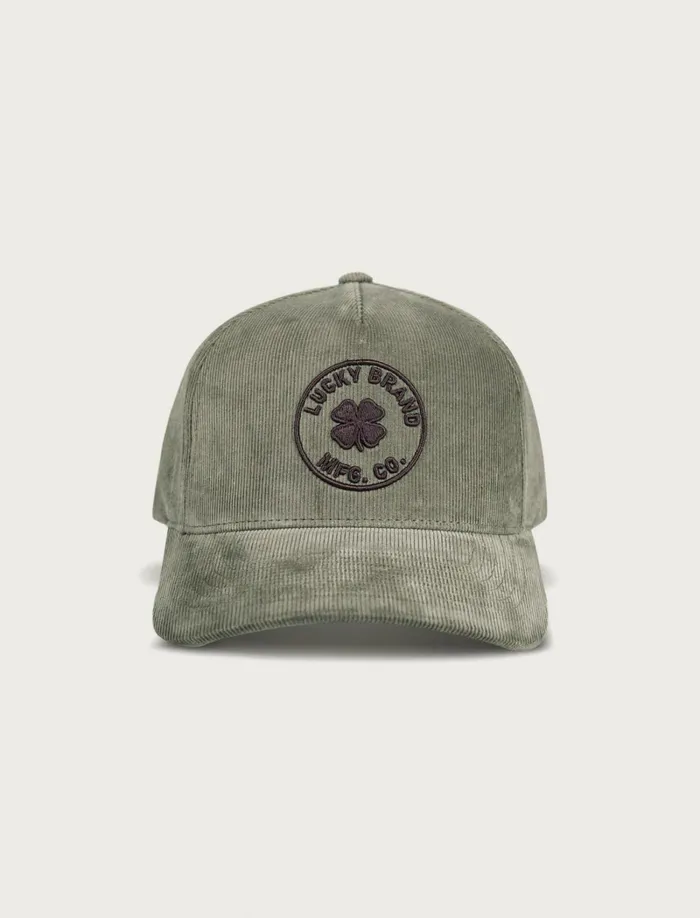 Lucky Brand Hats Men Lucky Mfg Co Emb Cord Hat Bright Green