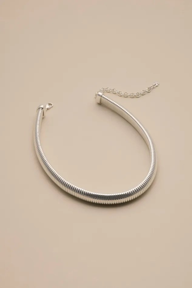 Lucky Brand Jewelry Women Coiled Necklace Silver