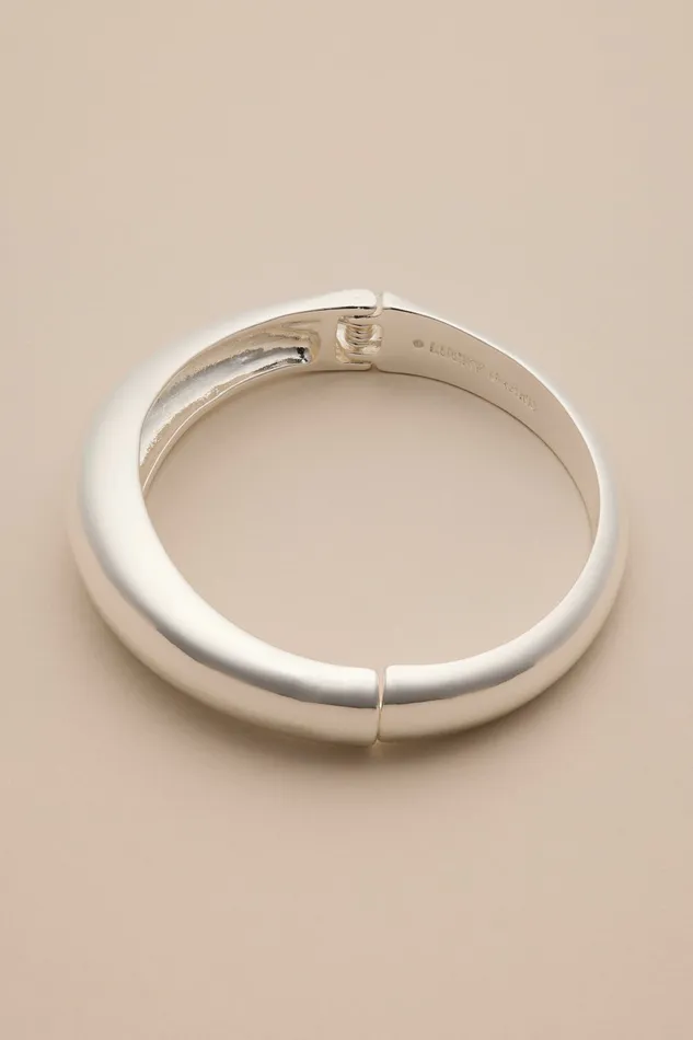 Lucky Brand Jewelry Women Hinged Bangle Silver