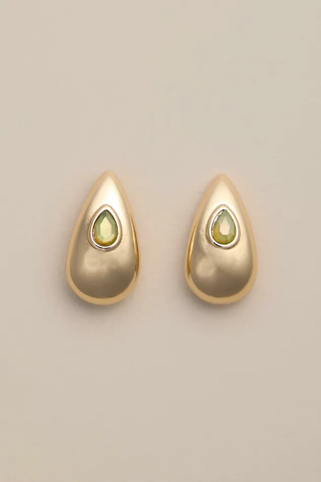 Lucky Brand Jewelry Women Set Stone Teardrop Earrings Gold
