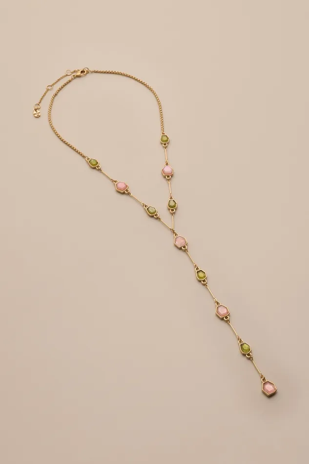Lucky Brand Jewelry Women Set Stone Y Necklace Gold