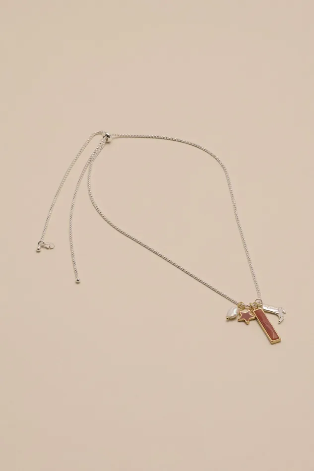 Lucky Brand Jewelry Women Star Charm Necklace Two Tone