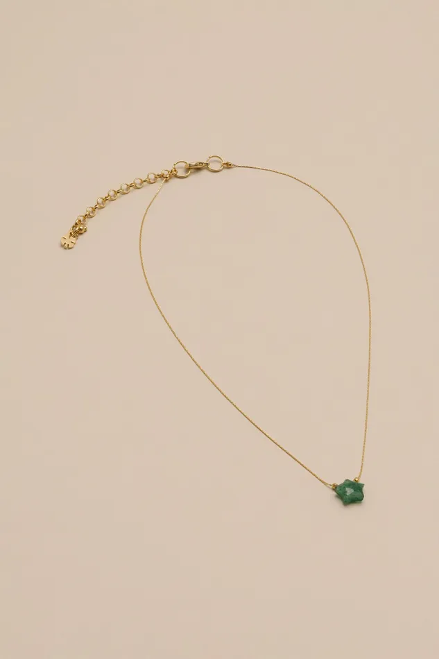 Lucky Brand Jewelry Women Star Pendant Chain Necklace Gold