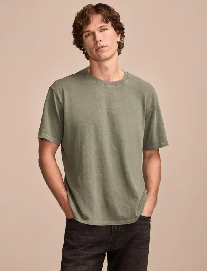 Lucky Brand Shirts and Tops Men Weekend Jersey Relaxed Crew Laurel Wreath