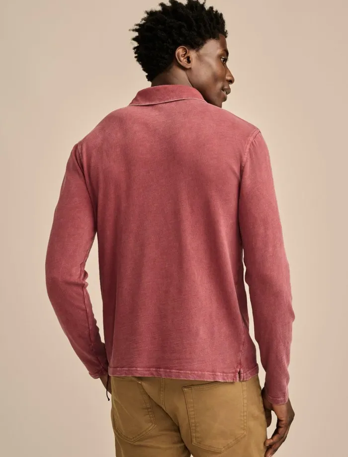 Lucky Brand Shirts and Tops Men Weekend Slub Polo Cabernet