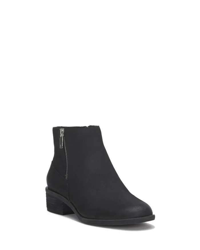 Lucky Brand Shoes Women Baelee Stacked Heel Bootie Feather