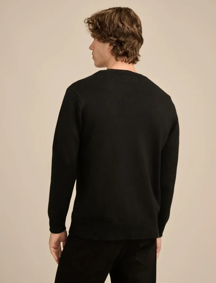 Lucky Brand Sweaters Men Grateful Dead Dancing Bear Crew Neck Sweater Black Combo