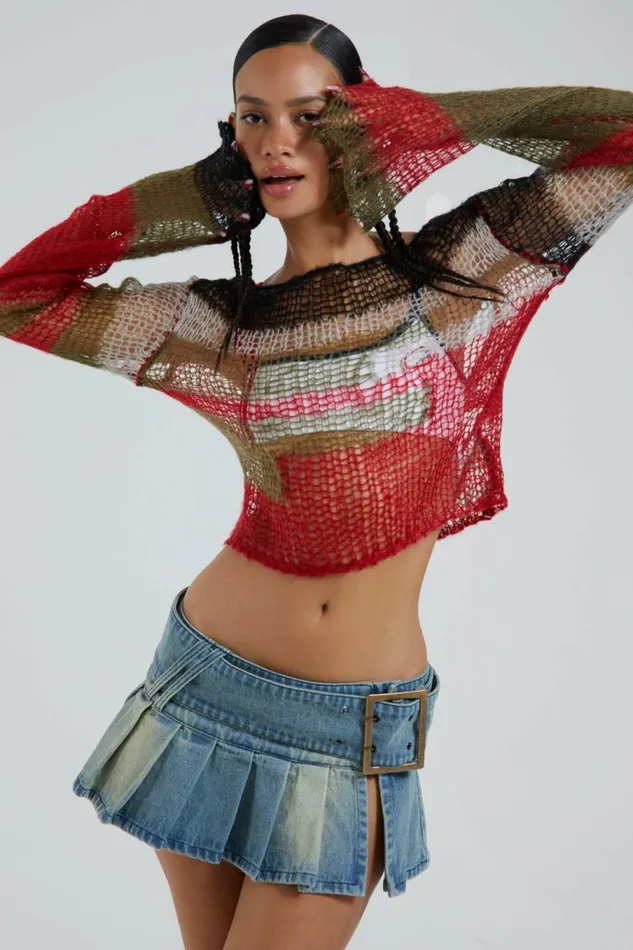 Ludlow Denim Mini Skirt Multi Women Jaded London Skirts Ludlow Denim Mini Skirt Multi Women Jaded London Skirts