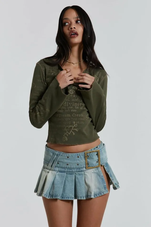 Ludlow Denim Mini Skirt Multi Women Jaded London Skirts Ludlow Denim Mini Skirt Multi Women Jaded London Skirts