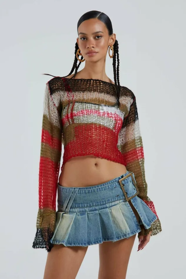Ludlow Denim Mini Skirt Multi Women Jaded London Skirts Ludlow Denim Mini Skirt Multi Women Jaded London Skirts