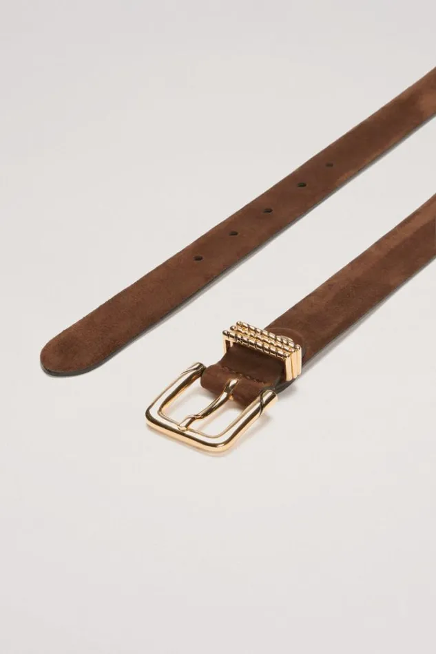 Luisa Spagnoli Belts Des 8211 Leather Belt Browngold 8211 Women Luisa Spagnoli Belts Des 8211 Leather Belt Browngold 8211 Women