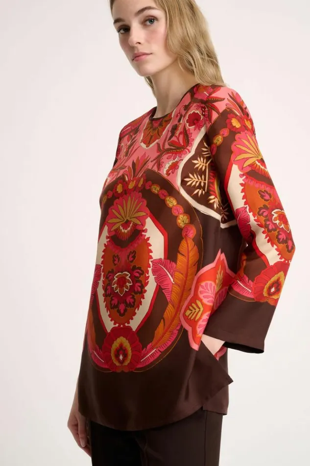 Luisa Spagnoli Blouses And Shirts Laccio 8211 Pure Silk Blouse 8211 Women