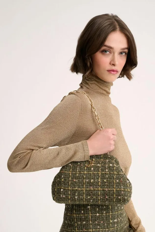Luisa Spagnoli Clutch And Pochette Ibira 8211 Clutch Bag Greengold 8211 Women