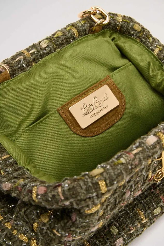 Luisa Spagnoli Clutch And Pochette Ibira 8211 Clutch Bag Greengold 8211 Women Luisa Spagnoli Clutch And Pochette Ibira 8211 Clutch Bag Greengold 8211 Women