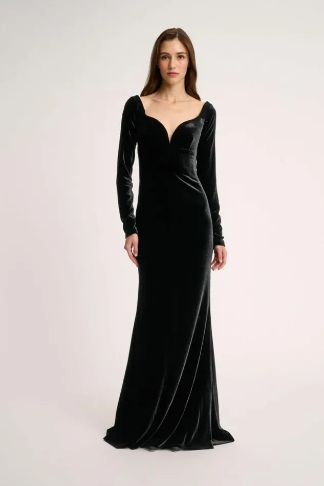 Luisa Spagnoli Formal Dresses Gianduja 8211 Elegant Dress 8211 Fashion Show Black 8211 Women