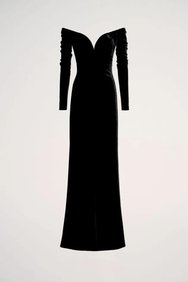 Luisa Spagnoli Formal Dresses Gianduja 8211 Elegant Dress 8211 Fashion Show Black 8211 Women Luisa Spagnoli Formal Dresses Gianduja 8211 Elegant Dress 8211 Fashion Show Black 8211 Women