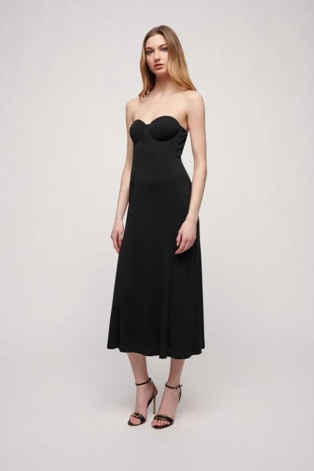 Luisa Spagnoli Formal Dresses Graffetta 8211 Elegant Dress Black 8211 Women Luisa Spagnoli Formal Dresses Graffetta 8211 Elegant Dress Black 8211 Women