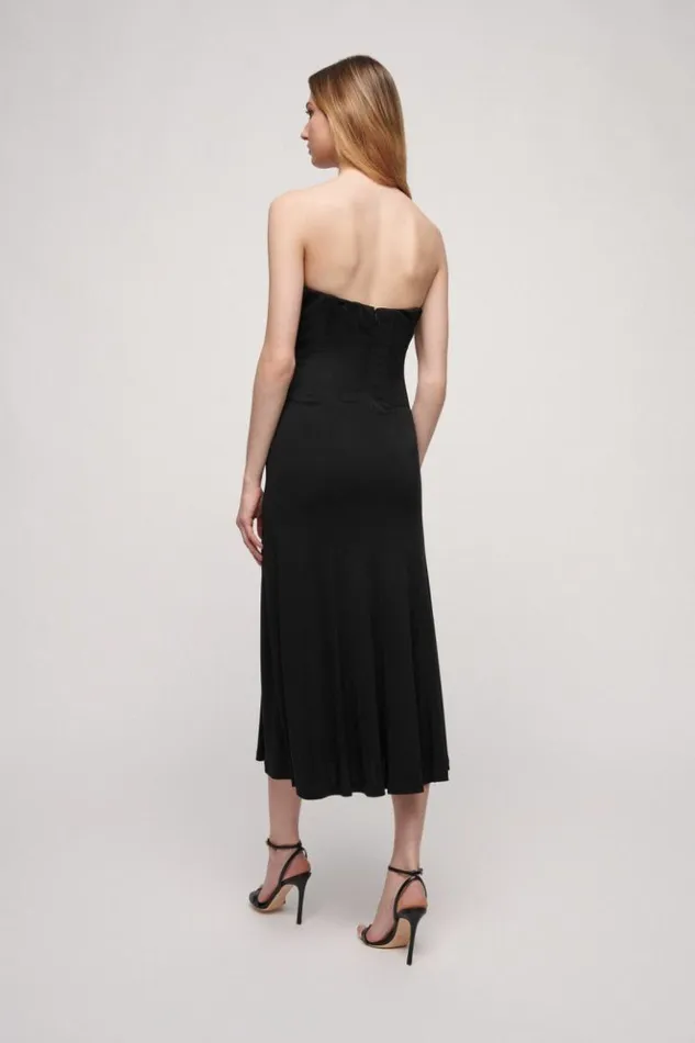 Luisa Spagnoli Formal Dresses Graffetta 8211 Elegant Dress Black 8211 Women Luisa Spagnoli Formal Dresses Graffetta 8211 Elegant Dress Black 8211 Women
