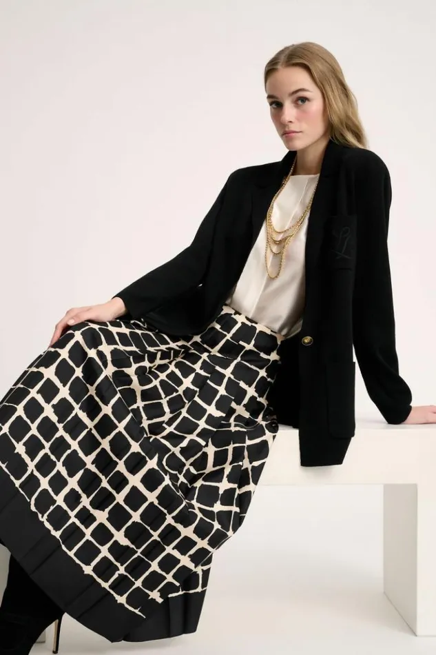 Luisa Spagnoli Jackets and Blazers Mancina 8211 Embroidered Jacket Black 8211 Women