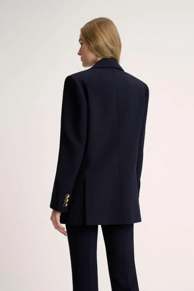 Luisa Spagnoli Jackets and Blazers Sarca 8211 Marinire Jacket 8211 Fashion Show Bluebrown 8211 Women Luisa Spagnoli Jackets and Blazers Sarca 8211 Marinire Jacket 8211 Fashion Show Bluebrown 8211 Women