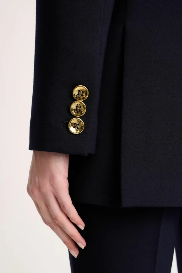Luisa Spagnoli Jackets and Blazers Sarca 8211 Marinire Jacket 8211 Fashion Show Bluebrown 8211 Women Luisa Spagnoli Jackets and Blazers Sarca 8211 Marinire Jacket 8211 Fashion Show Bluebrown 8211 Women
