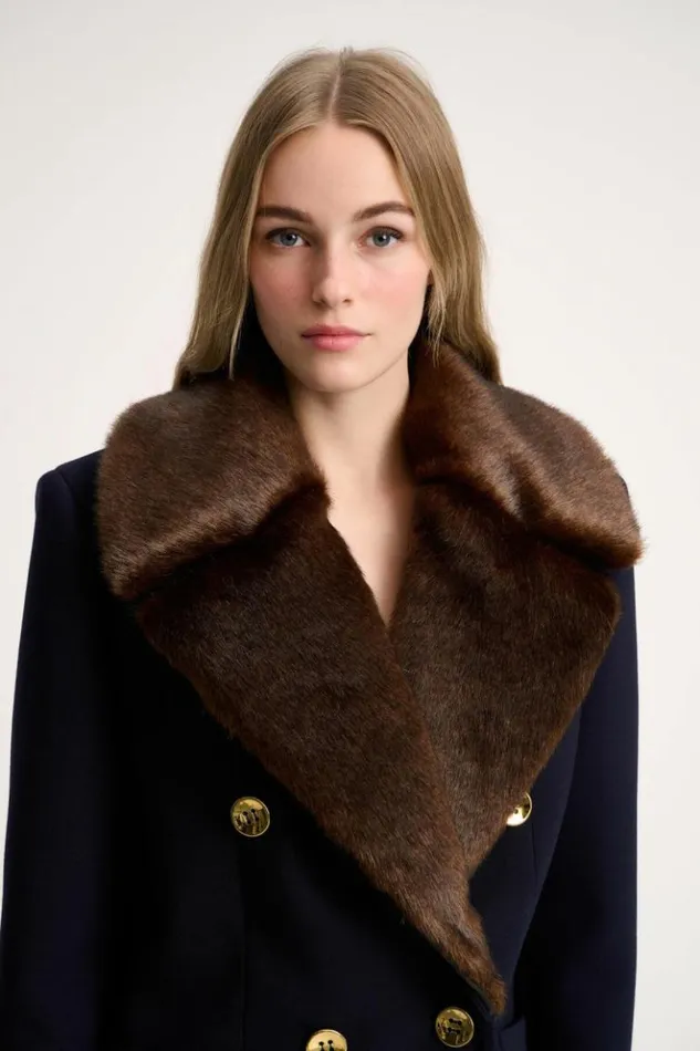 Luisa Spagnoli Jackets and Blazers Sarca 8211 Marinire Jacket 8211 Fashion Show Bluebrown 8211 Women Luisa Spagnoli Jackets and Blazers Sarca 8211 Marinire Jacket 8211 Fashion Show Bluebrown 8211 Women