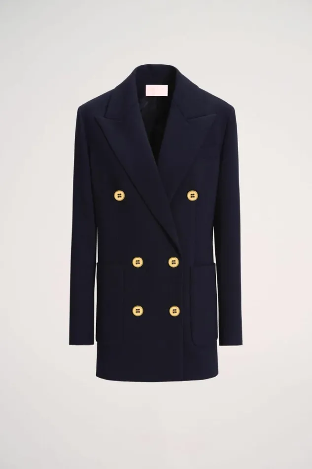Luisa Spagnoli Jackets and Blazers Sarca 8211 Marinire Jacket 8211 Fashion Show Bluebrown 8211 Women Luisa Spagnoli Jackets and Blazers Sarca 8211 Marinire Jacket 8211 Fashion Show Bluebrown 8211 Women