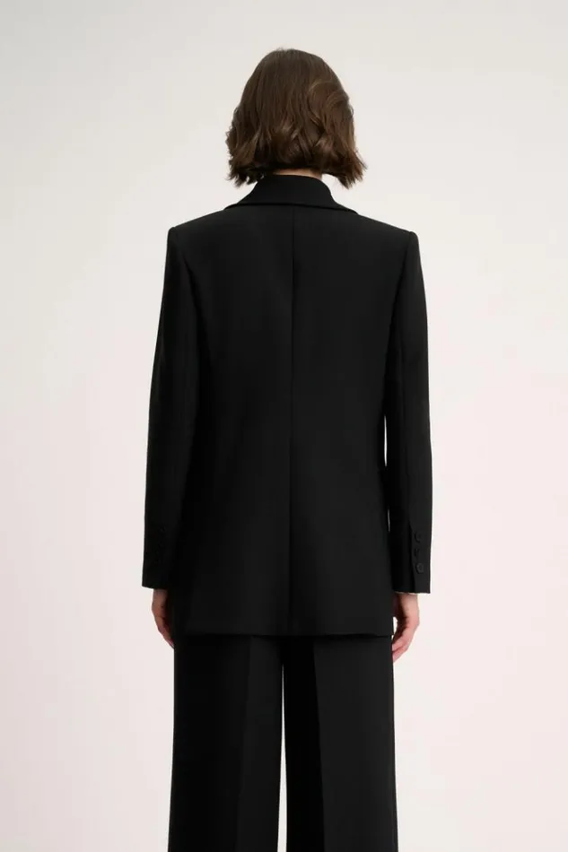 Luisa Spagnoli Jackets and Blazers Sfinge 8211 DoubleBreasted Jacket Black 8211 Women Luisa Spagnoli Jackets and Blazers Sfinge 8211 DoubleBreasted Jacket Black 8211 Women