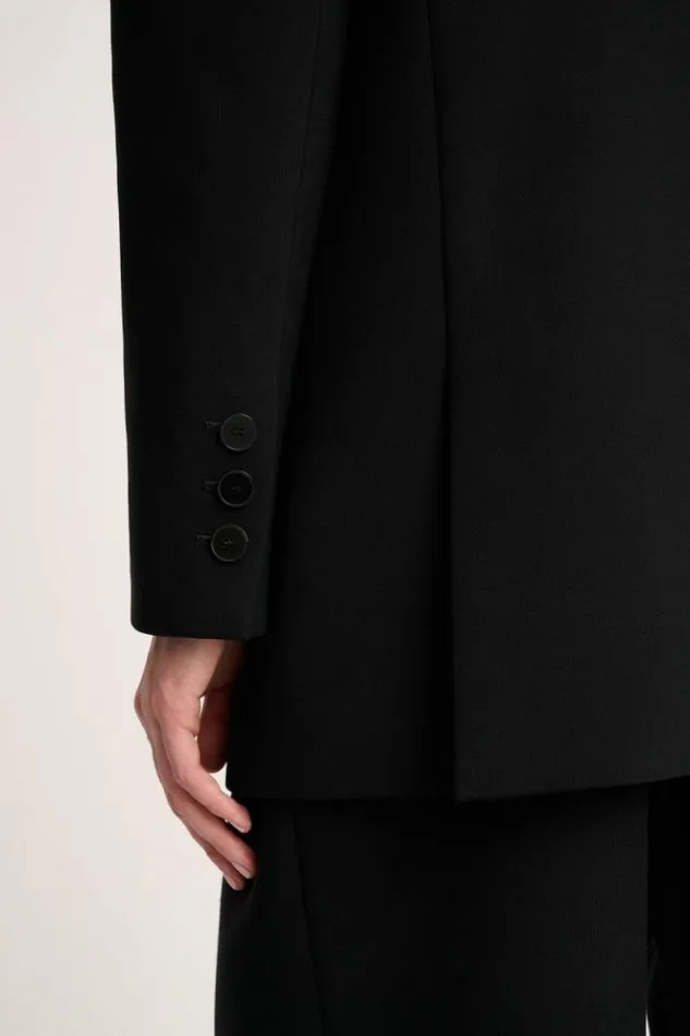 Luisa Spagnoli Jackets and Blazers Sfinge 8211 DoubleBreasted Jacket Black 8211 Women Luisa Spagnoli Jackets and Blazers Sfinge 8211 DoubleBreasted Jacket Black 8211 Women