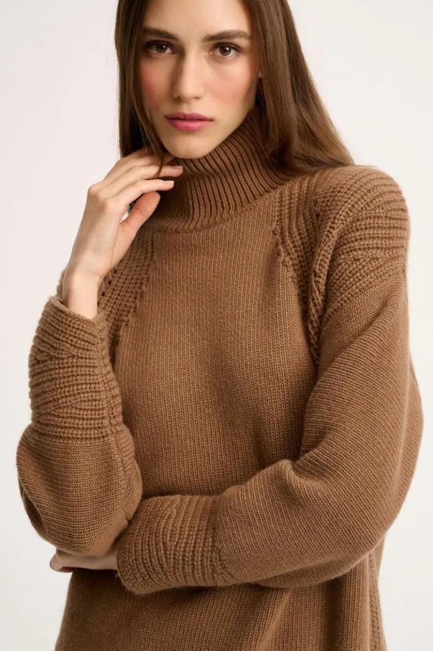 Luisa Spagnoli Knitwear Cameriera 8211 OpenKnit Pullover Camel 8211 Women Luisa Spagnoli Knitwear Cameriera 8211 OpenKnit Pullover Camel 8211 Women