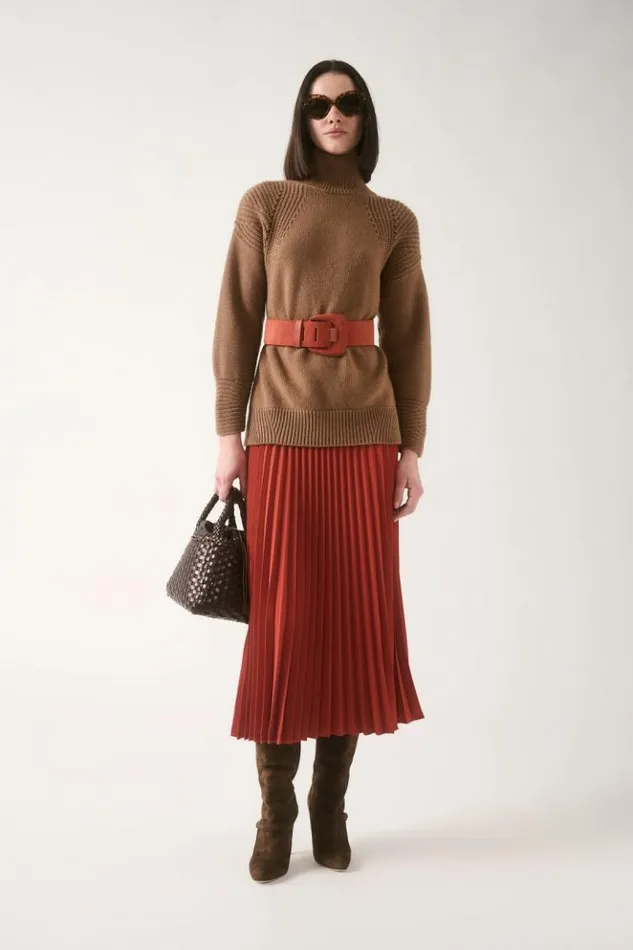 Luisa Spagnoli Knitwear Cameriera 8211 OpenKnit Pullover Camel 8211 Women Luisa Spagnoli Knitwear Cameriera 8211 OpenKnit Pullover Camel 8211 Women