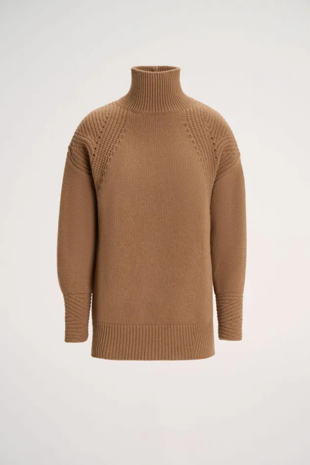 Luisa Spagnoli Knitwear Cameriera 8211 OpenKnit Pullover Camel 8211 Women Luisa Spagnoli Knitwear Cameriera 8211 OpenKnit Pullover Camel 8211 Women