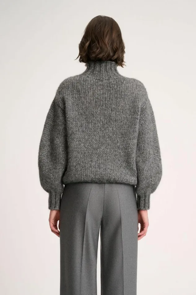 Luisa Spagnoli Knitwear Coccolo 8211 Lurex Pullover Grey Melange 8211 Women Luisa Spagnoli Knitwear Coccolo 8211 Lurex Pullover Grey Melange 8211 Women