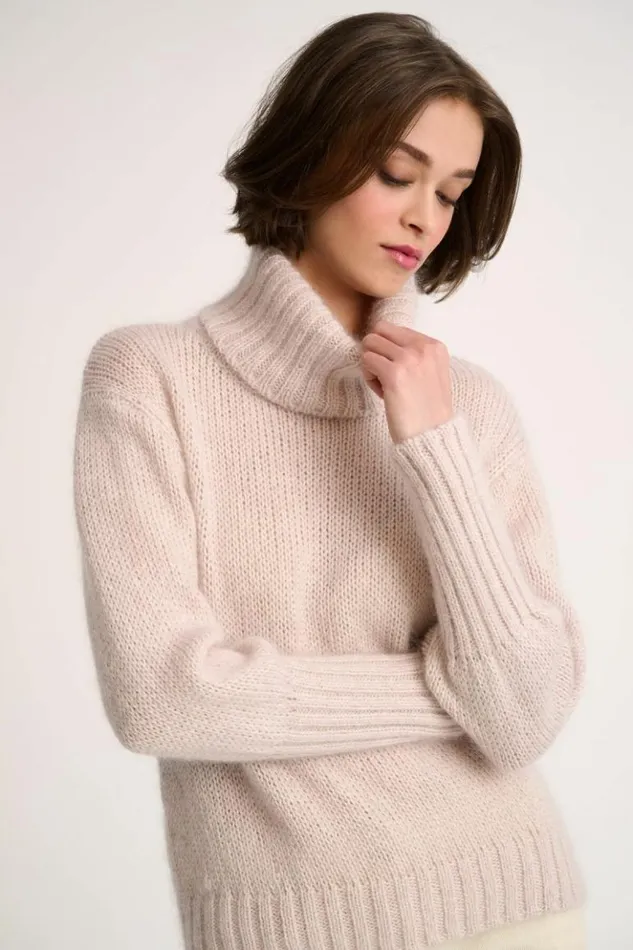 Luisa Spagnoli Knitwear Connesso 8211 Mlange Pullover Beige 8211 Women