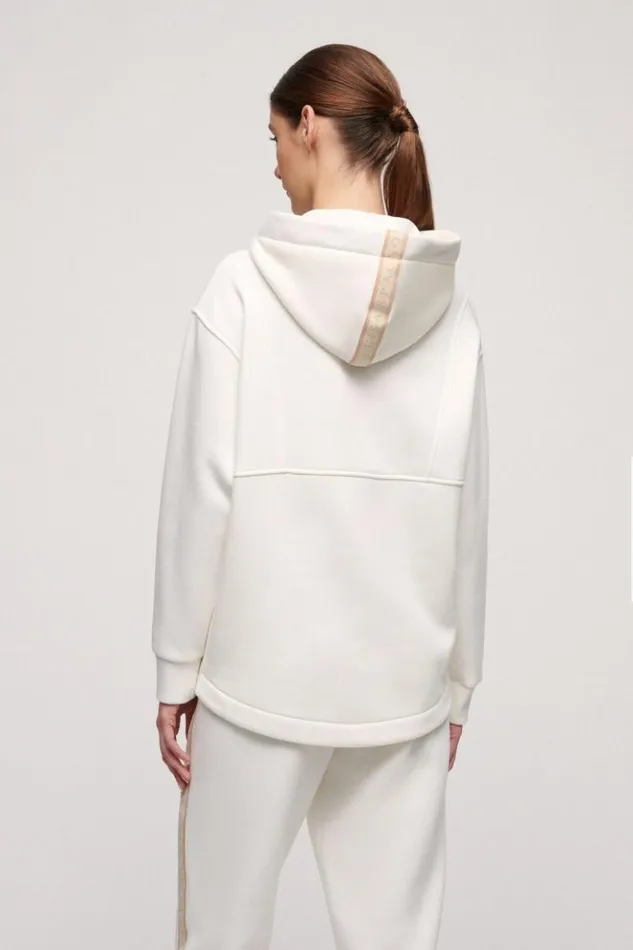 Luisa Spagnoli Knitwear Lubin 8211 Hooded Sweater Ivory 8211 Women Luisa Spagnoli Knitwear Lubin 8211 Hooded Sweater Ivory 8211 Women