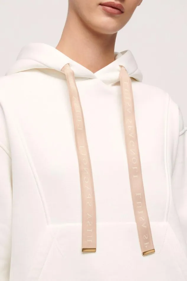 Luisa Spagnoli Knitwear Lubin 8211 Hooded Sweater Ivory 8211 Women Luisa Spagnoli Knitwear Lubin 8211 Hooded Sweater Ivory 8211 Women