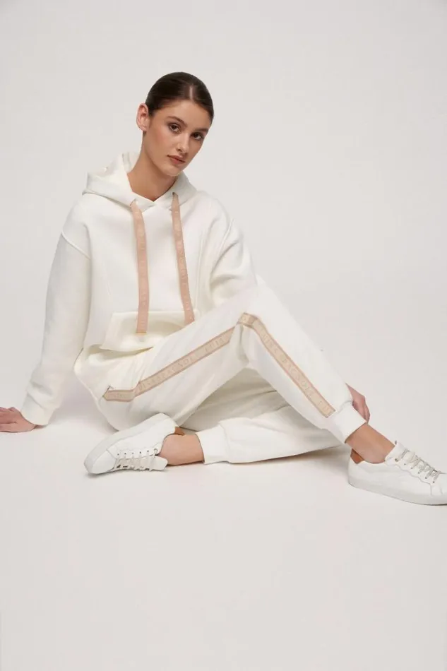 Luisa Spagnoli Knitwear Lubin 8211 Hooded Sweater Ivory 8211 Women Luisa Spagnoli Knitwear Lubin 8211 Hooded Sweater Ivory 8211 Women