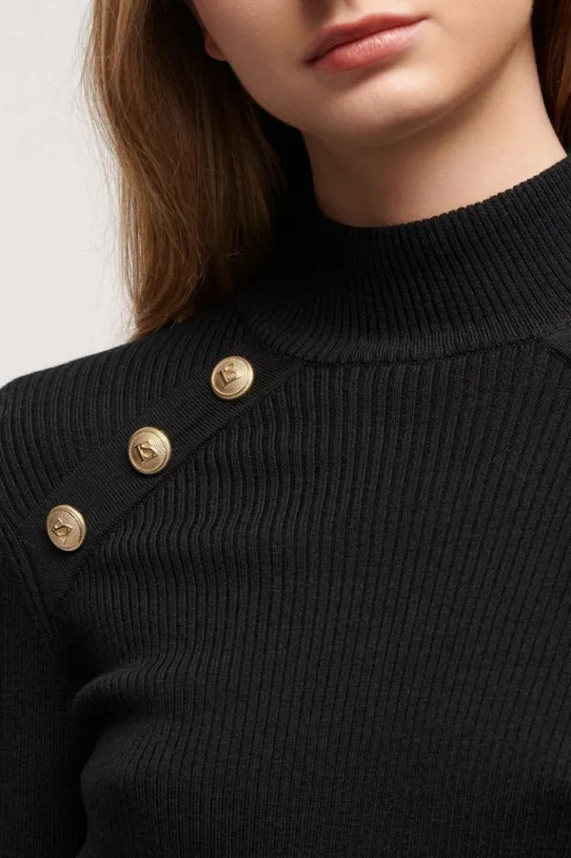 Luisa Spagnoli Knitwear Minima 8211 Wool Pullover Black 8211 Women Luisa Spagnoli Knitwear Minima 8211 Wool Pullover Black 8211 Women