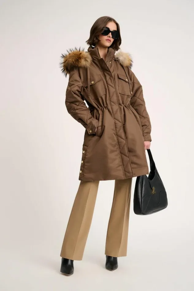 Luisa Spagnoli Outerwear Scalo 8211 Quilted Parka Bronze 8211 Women