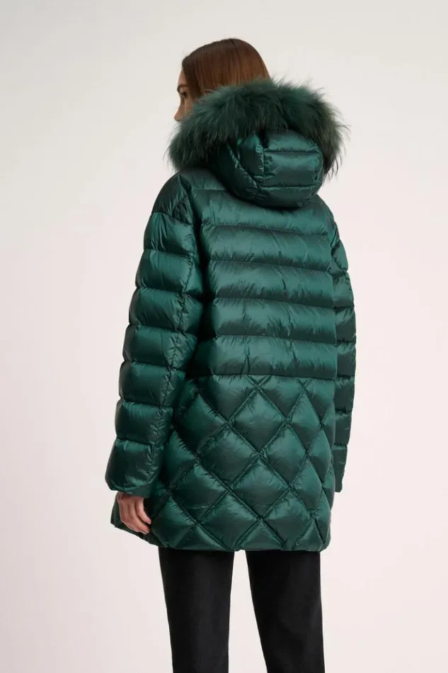 Luisa Spagnoli Outerwear Stato 8211 Hooded Puffer 8211 Fashion Show 8211 Women Luisa Spagnoli Outerwear Stato 8211 Hooded Puffer 8211 Fashion Show 8211 Women