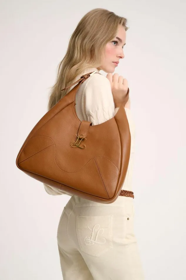 Luisa Spagnoli Shoulder Bags Imele 8211 Leather Bag Camelgold 8211 Women Luisa Spagnoli Shoulder Bags Imele 8211 Leather Bag Camelgold 8211 Women