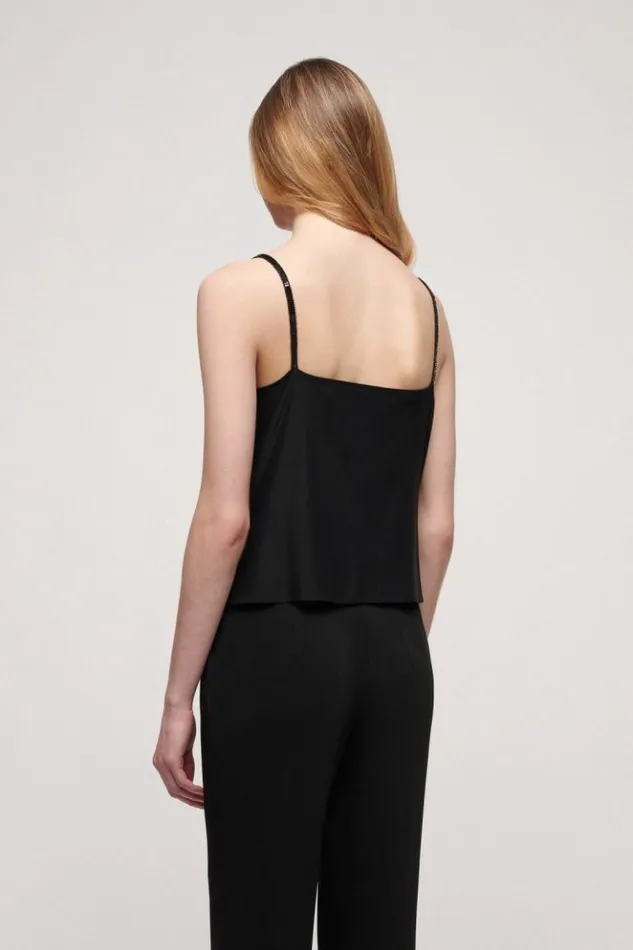 Luisa Spagnoli Tops And TShirts Labia 8211 Embroidered Top Black 8211 Women Luisa Spagnoli Tops And TShirts Labia 8211 Embroidered Top Black 8211 Women