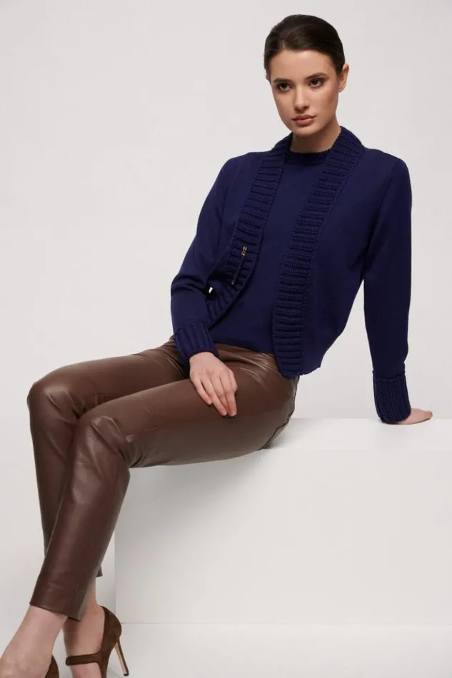 Luisa Spagnoli Tops And TShirts Mini 8211 Wool Top Blue Purplish 8211 Women Luisa Spagnoli Tops And TShirts Mini 8211 Wool Top Blue Purplish 8211 Women