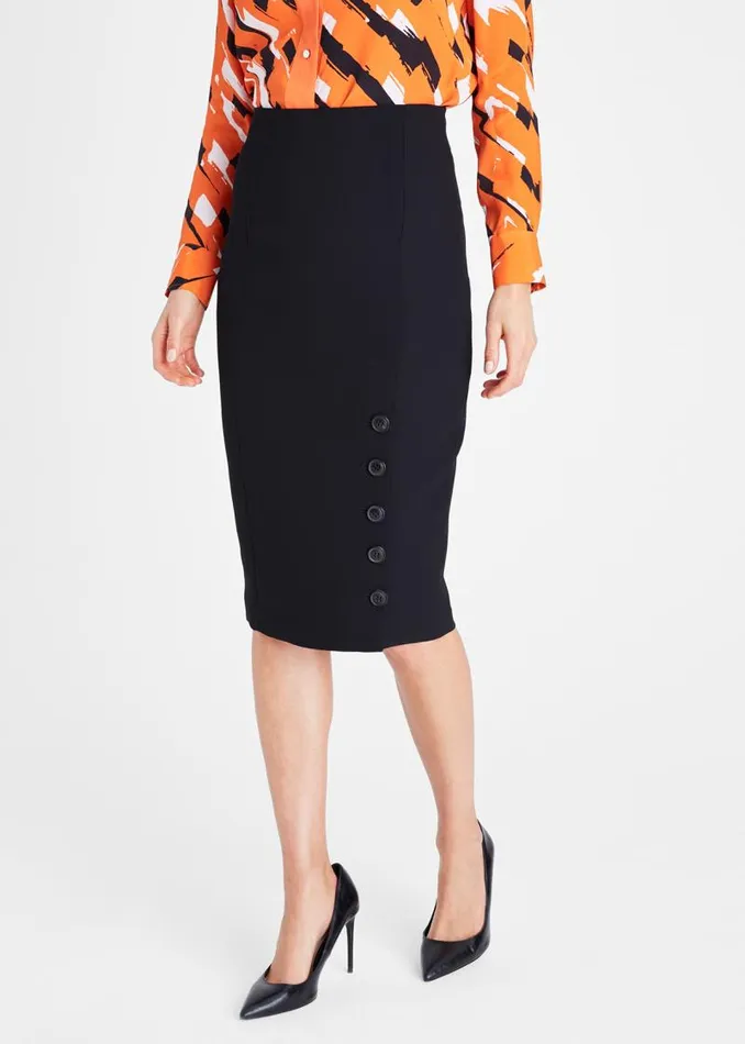 Lydia City Suit Skirt Black Women Phase Eight Skirts