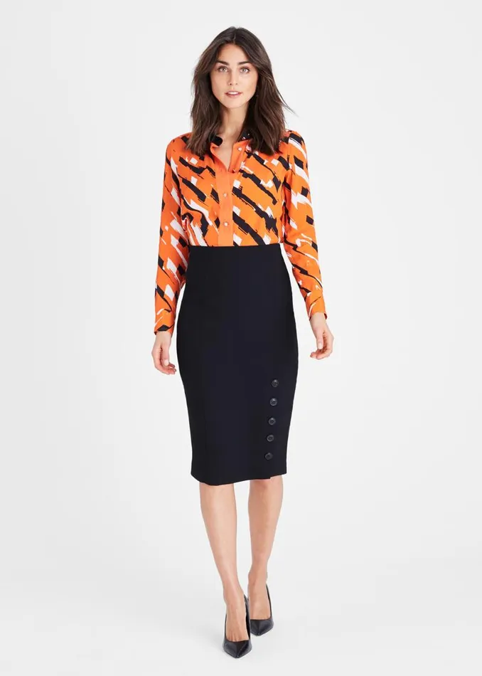 Lydia City Suit Skirt Black Women Phase Eight Skirts