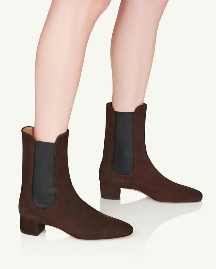 Lyon Bootie 35 Brown Women Aquazzura Booties Lyon Bootie 35 Brown Women Aquazzura Booties