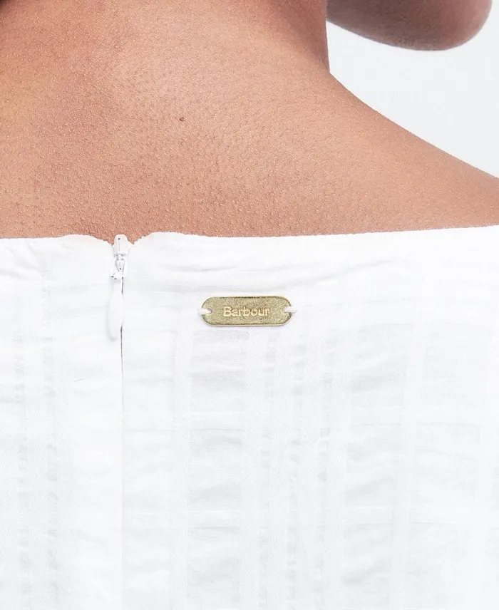 Macy Blouse Classic White Women Barbour Shirts and Blouses